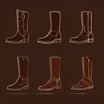 dark brown boots image